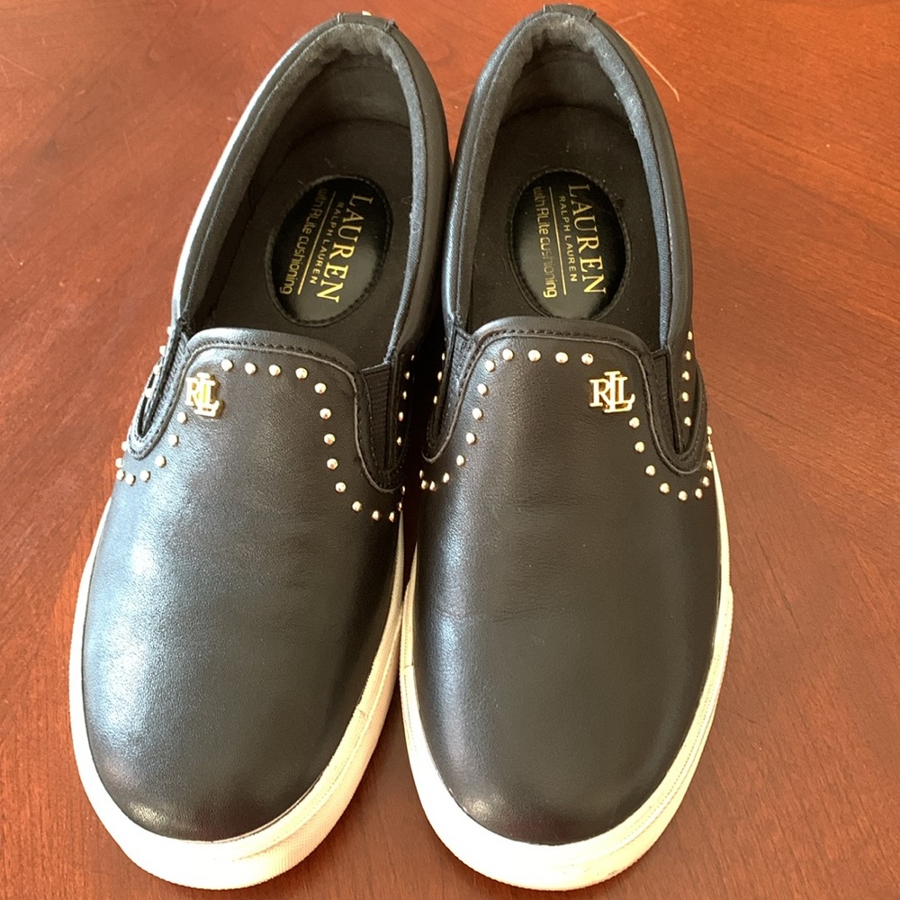 Lauren Ralph Lauren Leather Slip on Shoes - Picture 3 of 8